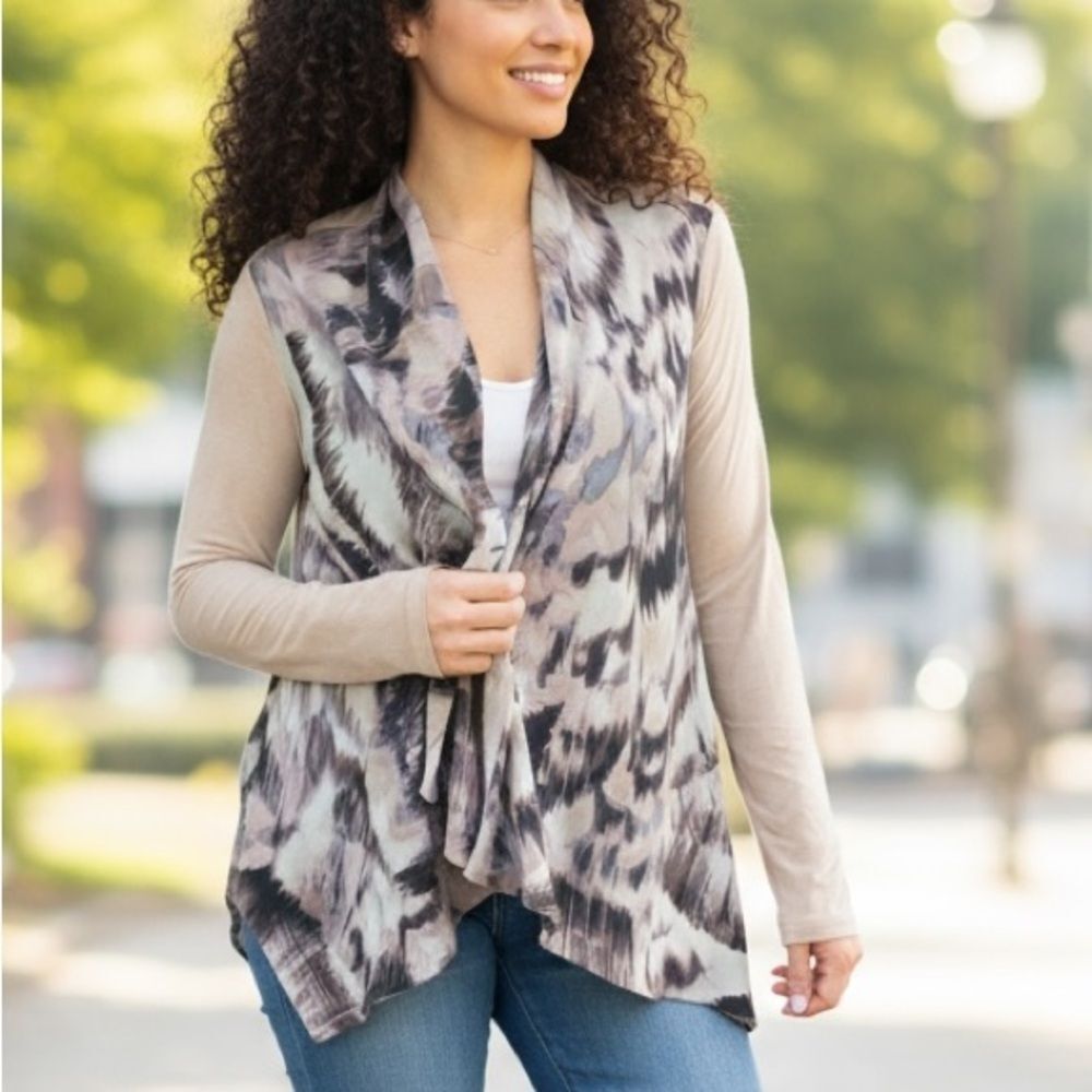 ‎LOGO by Lori Goldstein printed cardigan